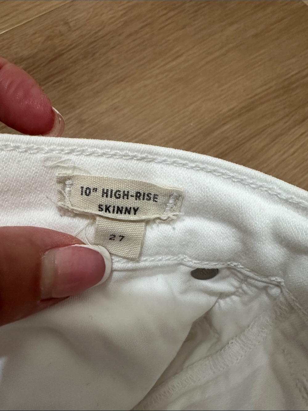 Madewell White High-Rise Button-Fly Cropped Jeans - Picture 3 of 5
